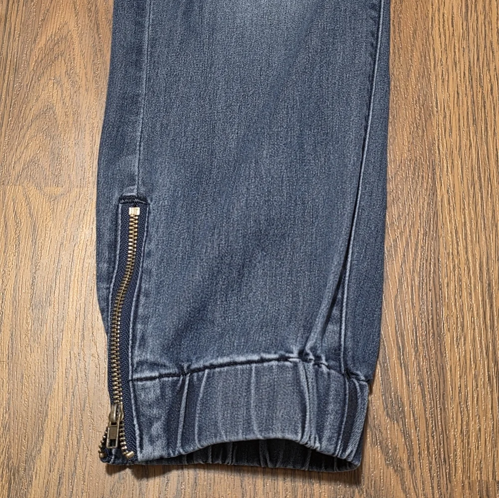 Women’s Guess Ankle Zip Jeans Size 31 Cropped Blue Designer Denim D53 - Picture 2 of 8